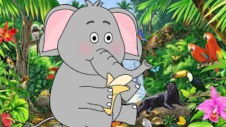 Розовый слон - веселая детская песня и мультик