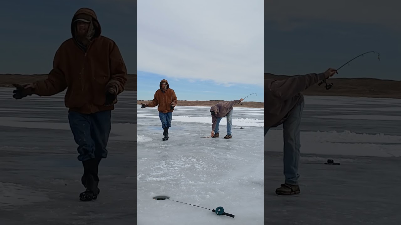 Father Son Fishing Action