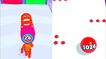 Ball Run 2048 Vs Layer Man| All levels Android ios game New APK update