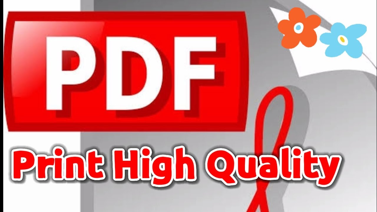 Print Hd.pdf Cara print high quality pdf - YouTube
