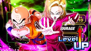 BAD OR BALANCED LEVEL 10 LINKS 100% RAINBOW STAR EZA ANDROID 18 & KRILLIN! (DBZ: Dokkan Battle)