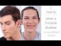 How To Cover A 5 O'Clock Shadow Completely (On Any Skin Tone) | MtF Trans Tutorial