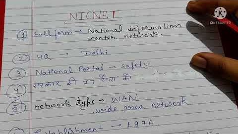 NICNET...national information center network