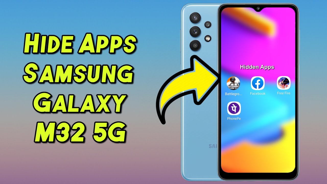 How to Hide Apps in Samsung M32 5G l Samsung M32 5G tips and tricks - YouTube
