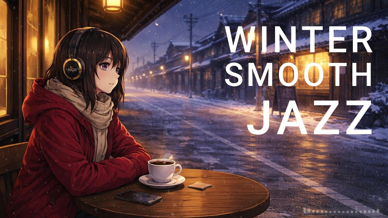 Frosty Evening Jazz ❄️ Smooth & Relaxing Café Sounds