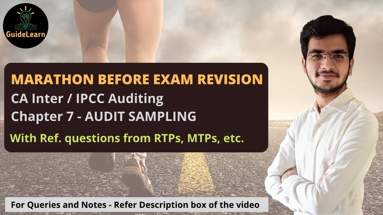 Audit Sampling | SA 530 | CA Inter & IPCC | Best Revision Ever | CA ...