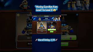 🔥 Guardian Level 1 ➜ MAX! 😱 Watch till the end! #clashofclans #coc #shorts #gaming #reels