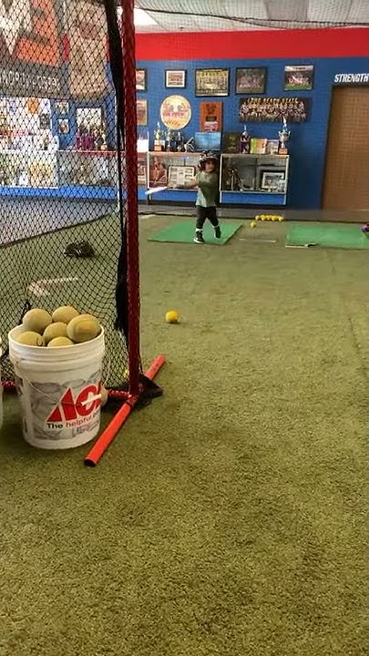 3 Year Old Hitting Pitching Machine Batting Practice - Ollies World # ...