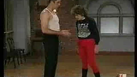 Lorraine takes dance lessons