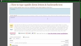 How to make Text Upside Down!