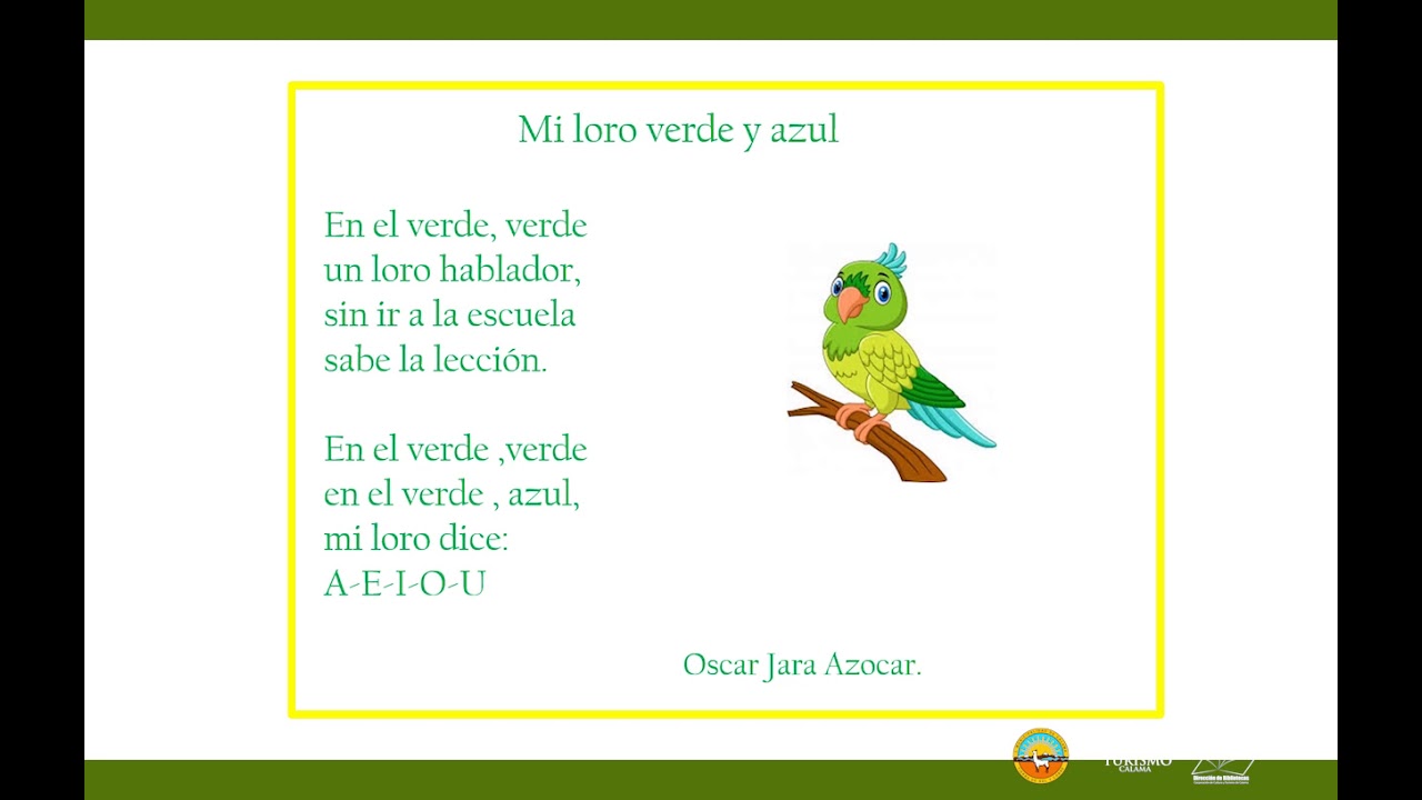 Letras que Hablan - Mi Loro Verde y Azul - YouTube