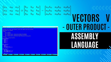 Vectors outer product in assembly language
