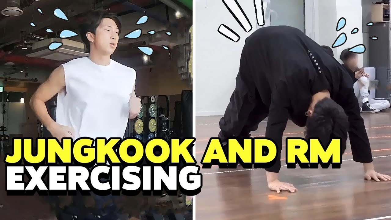 BTS Jungkook and Namjoon become KINGS of Training - YouTube