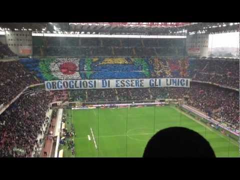 [HD] 30/03/2013 INTER - JUVENTUS   1-2   Coreografia Inter dalla curva sud settore ospiti