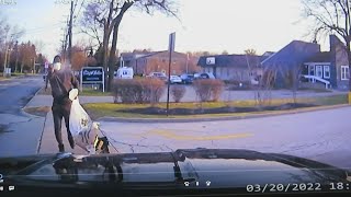Dashcam video shows North Olmsted Starbucks robbery suspect shoot at police