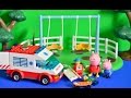 Peppa Pig Full Episode Lego Ambulance Skater Boy At The Park George pig Animation