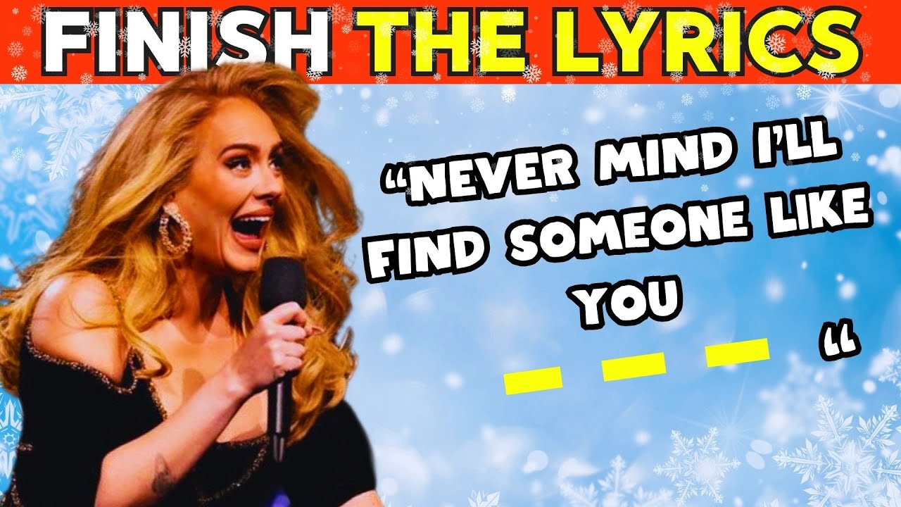 Finish The Lyrics Most Popular Song Music Quiz YouTube