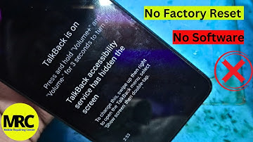 TalkBack Accessibility Service Has Hidden The Screen | TalkBack is On