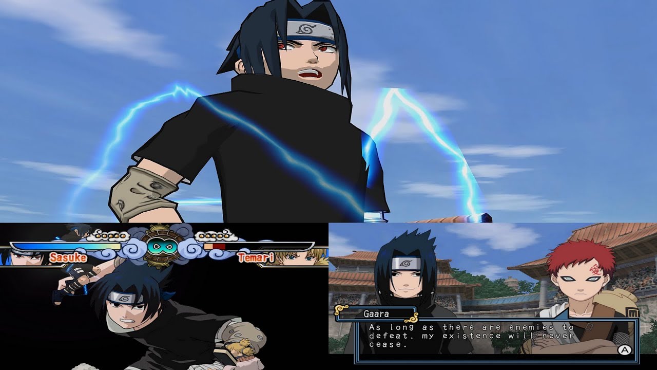 Naruto Clash Of Ninja Revolution Walkthrough Part 5 Sasuke Vs Gaara Temari Gameplay 1080p 60 Fps