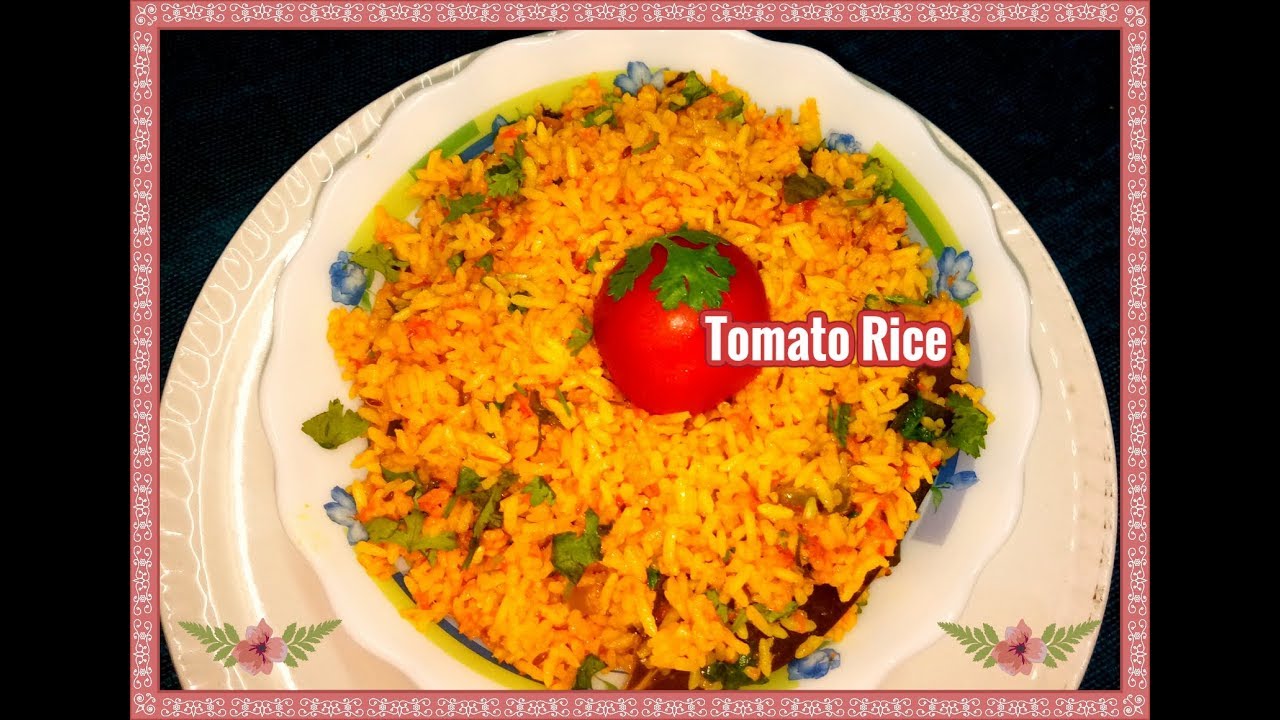 Simple and Easy Tomato Rice in Telugu /Variety Rice recipe | Lunch Box ...