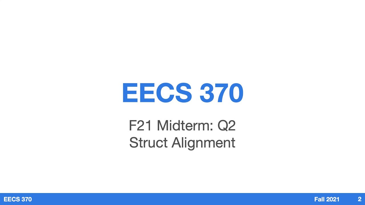Q2: Struct Alignment - YouTube