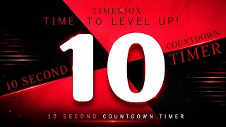 10 Second Countdown Timer ❤️Red & 🖤Black Aesthetic theme