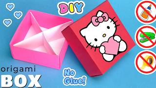 How to Make a Divided Paper Box (No Glue Needed)