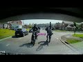Watch 'illegal' bikers terrorise learner driver on first lesson