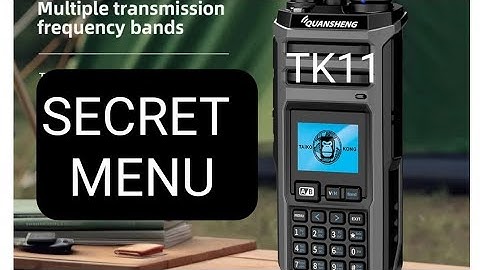TK-11 Secret Menu & TX menu