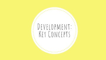 OCR GCSE Psychology (9-1) - Development - Key Concepts