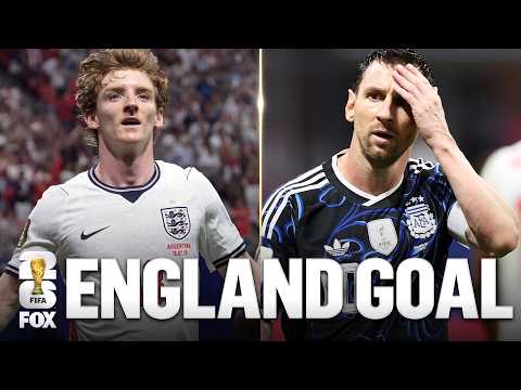 England’s Anthony Gordon scores goal to take lead vs Argentina | 2026 FIFA World Cup™