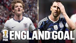 England Takes LEAD 🚨Anthony Gordon Finishes BRILLIANT Cross vs Argentina