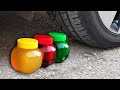 Crushing Crunchy &amp; Soft Things by Car! Experiment CAR vs Clay