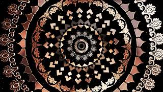 Metallic Gold Circle Background 4K VJ Loop Video | No Copyright Background Video