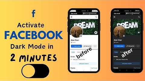 ENABLE DARK MODE ON FACEBOOK - QUICK AND EASY | TURN ON DARK MODE ON FACEBOOK