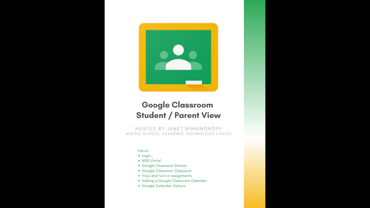 Google Classroom - Student / Parent View - YouTube