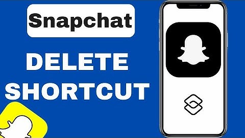 How To DELETE Snap Shortcut | Delete Snapchat Shortcuts | 2024
