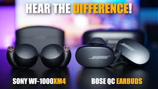 Sony WF1000XM4 vs Bose QuietComfort Earbuds  BATTLE OF THE KINGS!