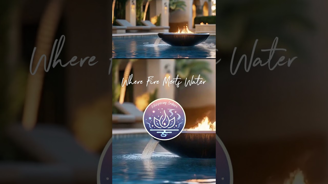 🔥 Where Fire Meets Water | Firebowl & Luxury Pool Ambience 🌊🔥 