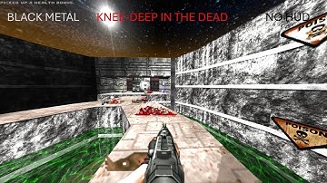 THIS IS INSANE! BRUTAL DOOM KNEE-DEEP IN THE DEAD BLACK METAL 100% SECRETS NO HUD 4K/60