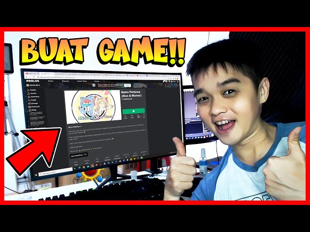 ATUN MEMBUAT GAME ROBLOX SENDIRI DAN SUKSES !! Feat  @MOOMOO.  Roblox class=