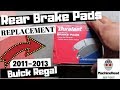 Rear Brake Pads Replacement 2011-2013 Buick Regal