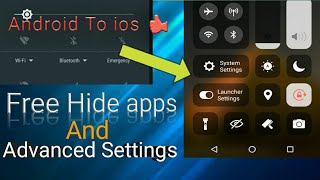 How to Convert Android to ios settings With x Launcher android to ios With status bar screenshot 5