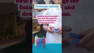 clothespin activity.. #preschoollearning #preschoolactivities