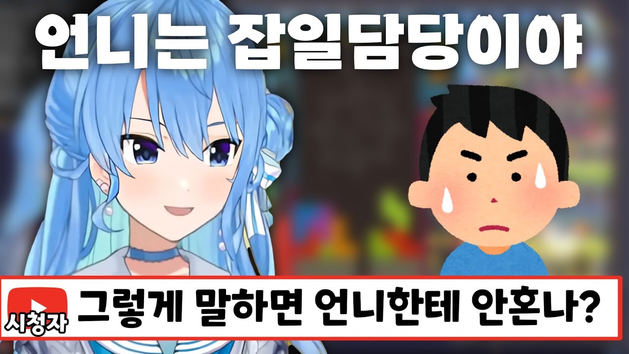 집에서 전속 메이드를 하고 있는 아네마치 [ 홀로라이브 / 호시마치 스이세이 ]