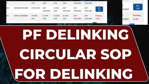 EPF Delinking Circular 2025 | PF Delinking Process | New SOP for PF Delinking