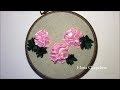 Роза вышитая лентами / Rose embroidered with ribbons
