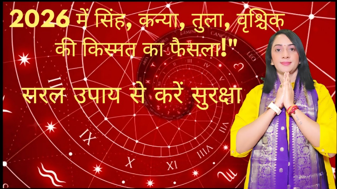 2026 rashiphal singh, kanya, tula aur vrishchik