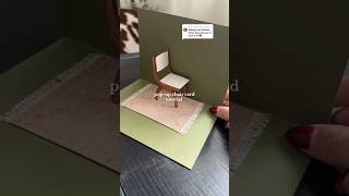 pop up chair card tutorial #cardcreations #diycardideas