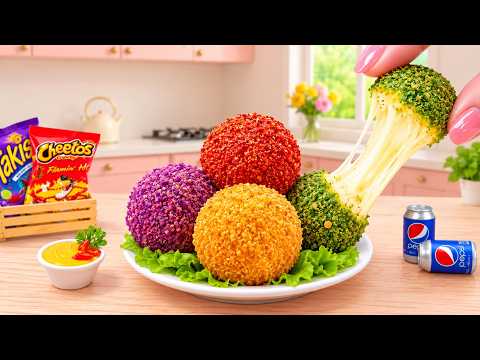 ❤️ How To Make Mini Crispy Fried Cheese Balls with Cheetos at Mini Kitchen ❤️❤️ Best Of Combo Food